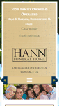 Mobile Screenshot of hannfuneralhome.com