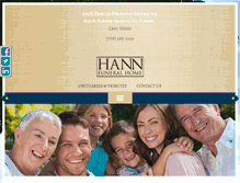 Tablet Screenshot of hannfuneralhome.com